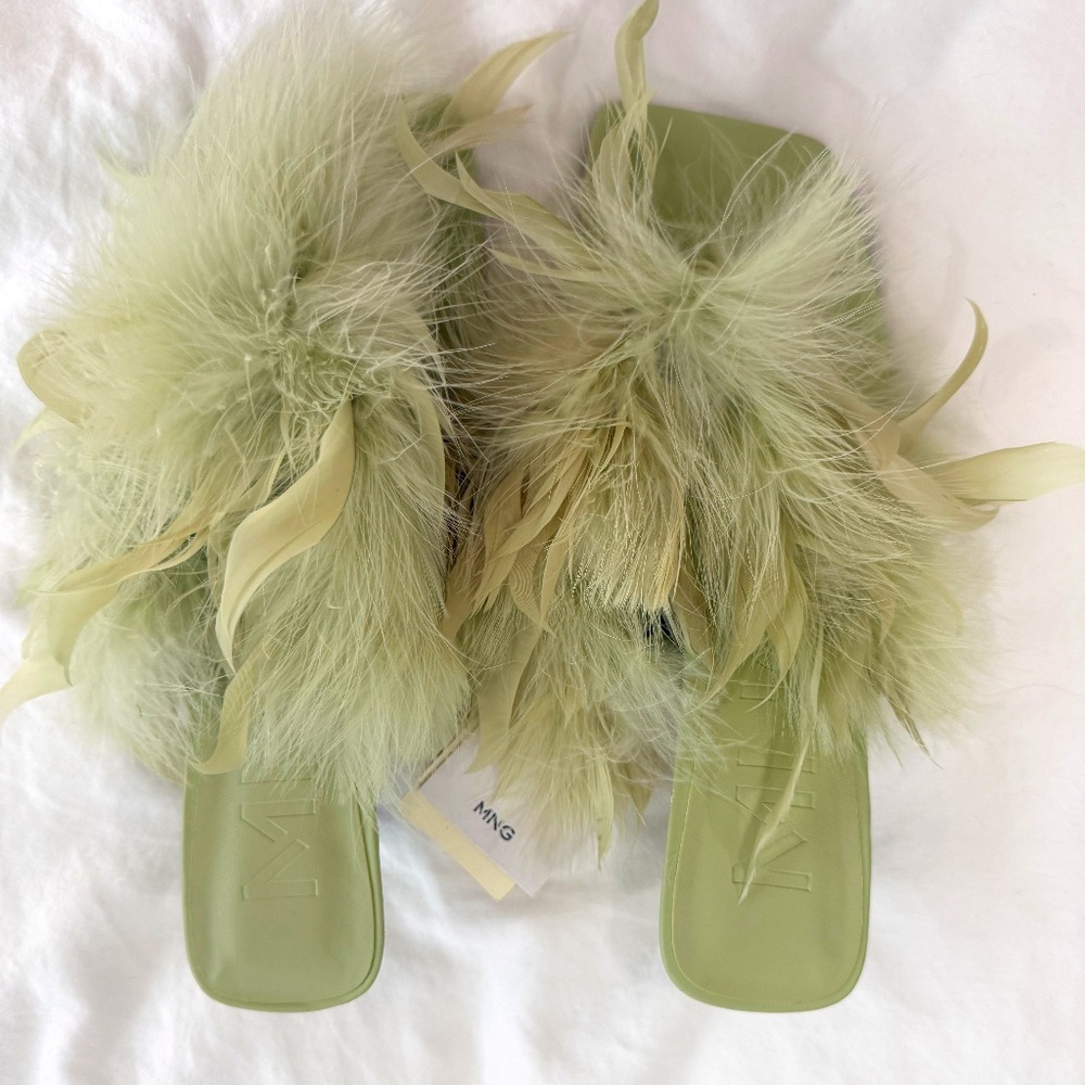 MANGO Feather Heels